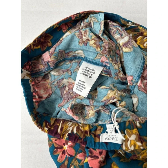 Tavik Women’s floral pull on Palazzo pants size S NWT - Picture 4 of 7